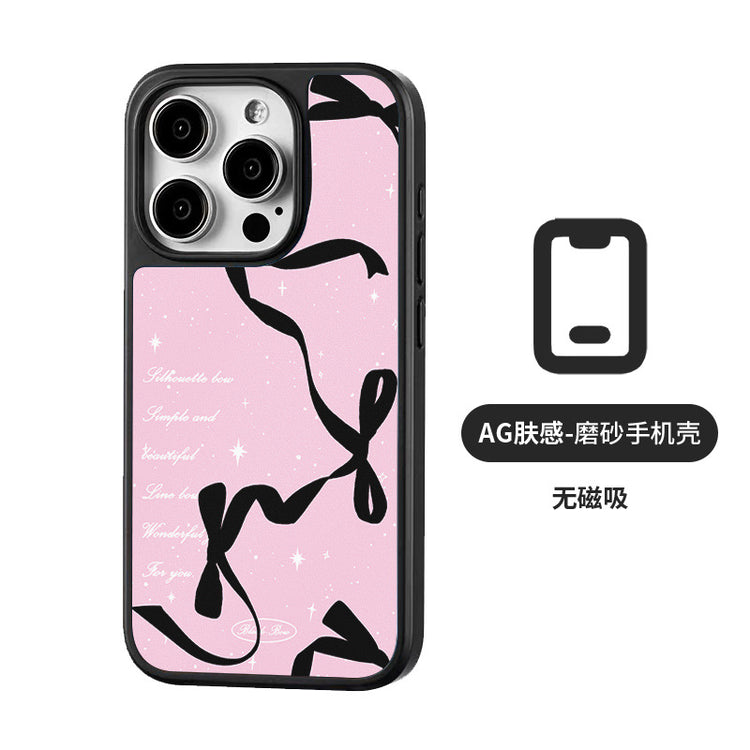 手機殼|蘋果16手機殼磁吸AG磨砂碳纖紋iPhone14pro適用ins風15Promax「LR1426」25.04-2