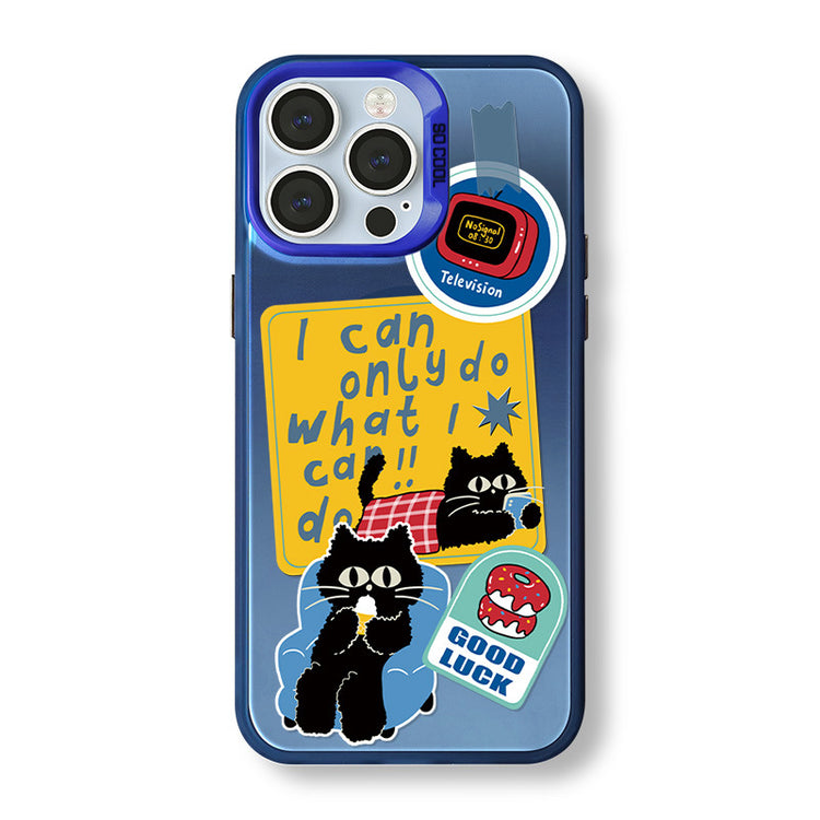 手機殼|iPhone16/15Promax磁吸手機殼蘋果14Pro適用13磨砂鐳射12支架「WMWM0405」24.11-1