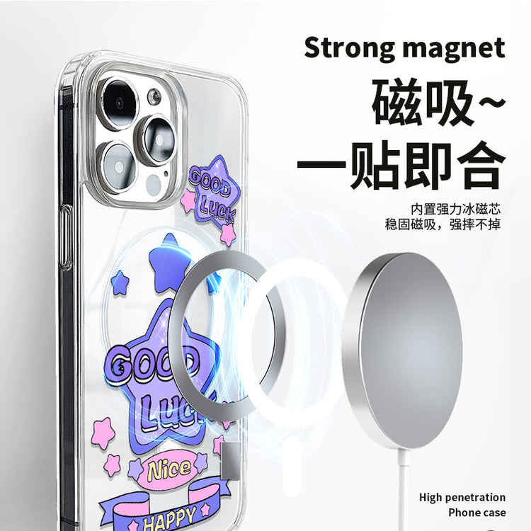 手機殼|iPhone16Pro二合一磁吸手機殼蘋果14適用ins風13批發12Pro「ZQ0109」24.11-3