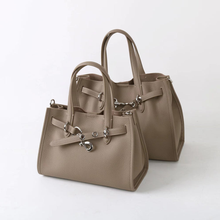 質感真皮|2025新款百搭高級大容量時尚手拎單肩斜背包通勤真皮女包質感「52930 523006」25.05-1