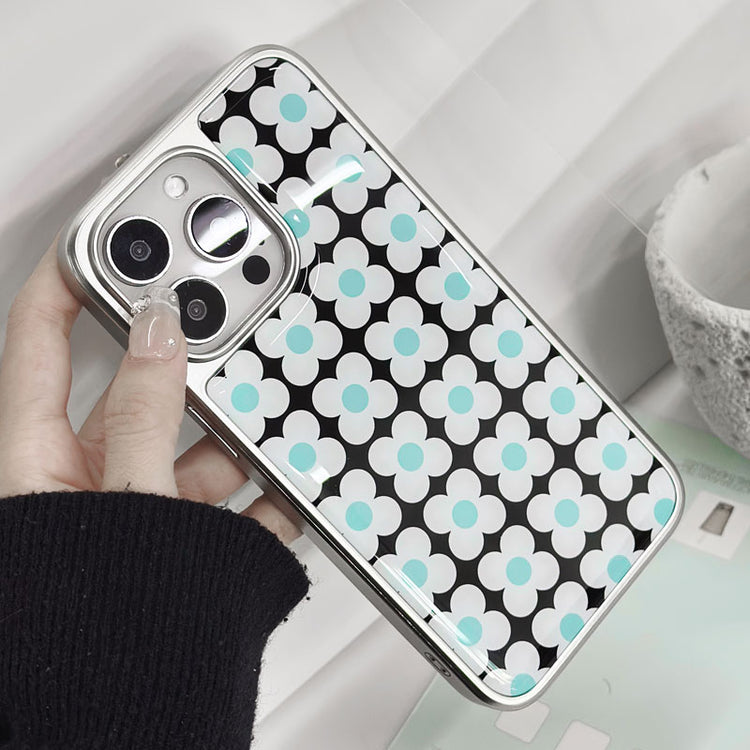 手機殼|蘋果16ProMax條紋13Pro適用蘋果14/13/12電鍍銀邊滴膠「LR1604」25.04-4