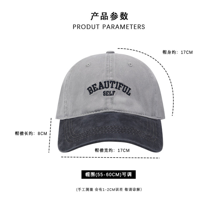 流行帽子|復古拼色棒球帽女戶外休閒百搭學生遮陽帽日系時尚顯臉小鴨舌帽男「C4952」25.01-2