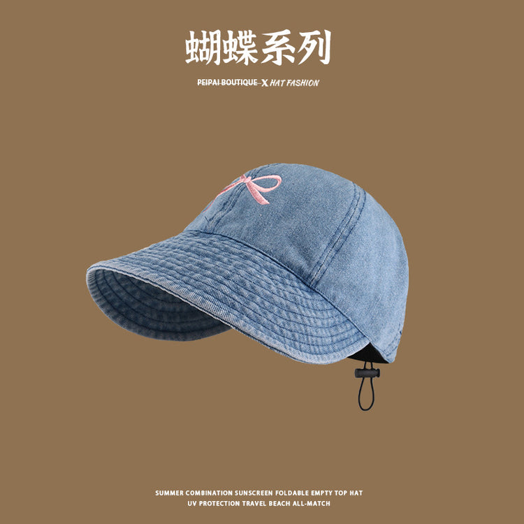 流行帽子|帽子防曬帽夏季女戶外防紫外線遮陽帽遮臉日系小清新顯臉小鴨舌帽「C4040」24.06-1