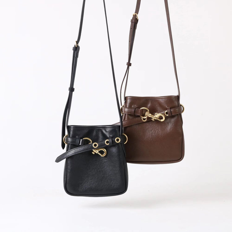 質感真皮|2025新款迷你鎖扣頭層牛皮手機包一字帶小方包高品質百搭單肩斜包「6601」25.09-5