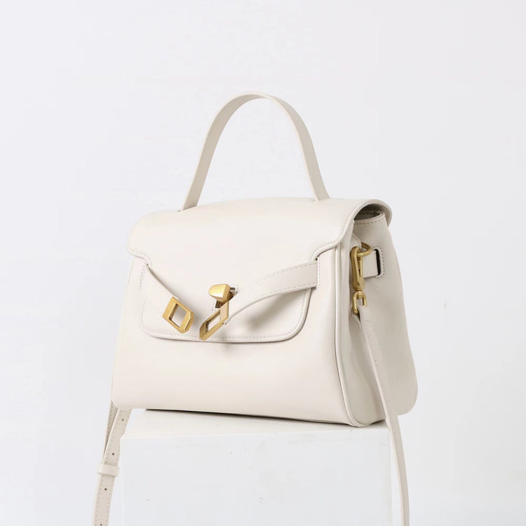 質感真皮|2025新款通勤復古百搭單肩斜背包外出上班公文包女包時尚潮流單肩包「6191S」25.12-1