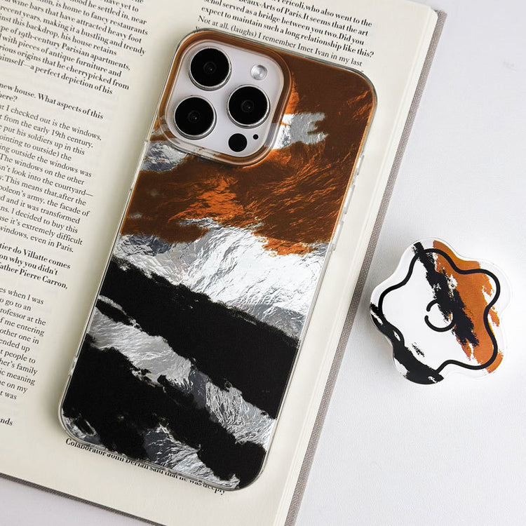 手機殼|iPhone16手機殼14Pro冰川紋蘋果15Promax支架13新款12適用11「LR1329」24.12-5