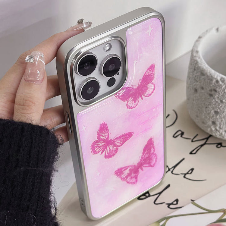 手機殼|iPhone14pro蘋果16手機殼15適用電鍍銀邊滴膠13Proma小米14「LR1440」25.03-4