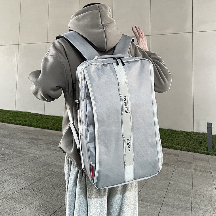 致青春 | 雙肩包男士潮牌大容量戶外校園學生韓版書包多功能旅行背包女「891-400」24.01-3