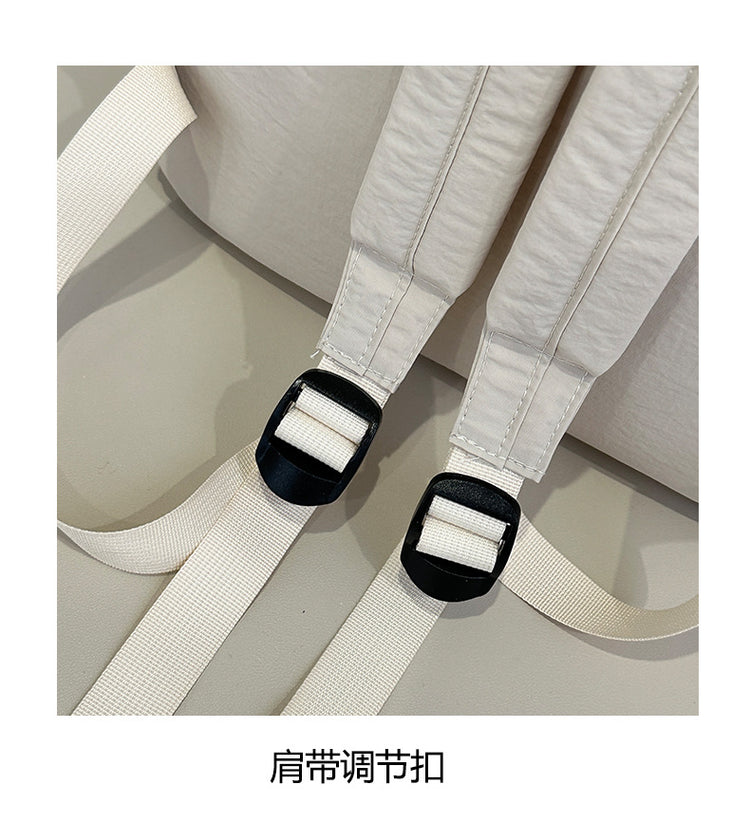 致青春 | 簡約百搭男女雙肩包休閒旅行通勤背包大容量質感學生書包「1012-127」25.04-4