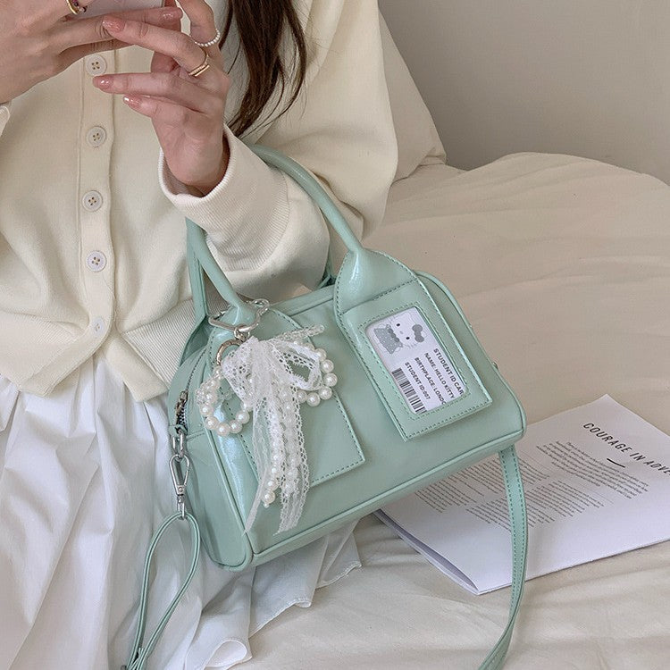 日韓流行|韓版高級感手拎枕頭包2025新款小眾設計潮流時尚單肩包百搭斜挎包「9551#」25.03-2