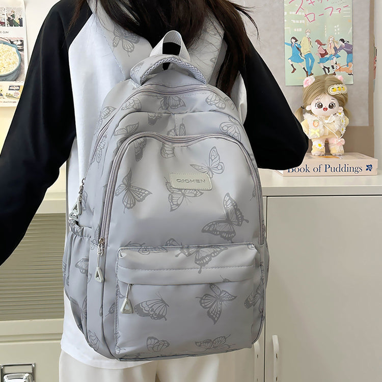 致青春|雙肩包女2023新款超輕防水學生背包國中生高中生大容量「6095-127」24.08-4