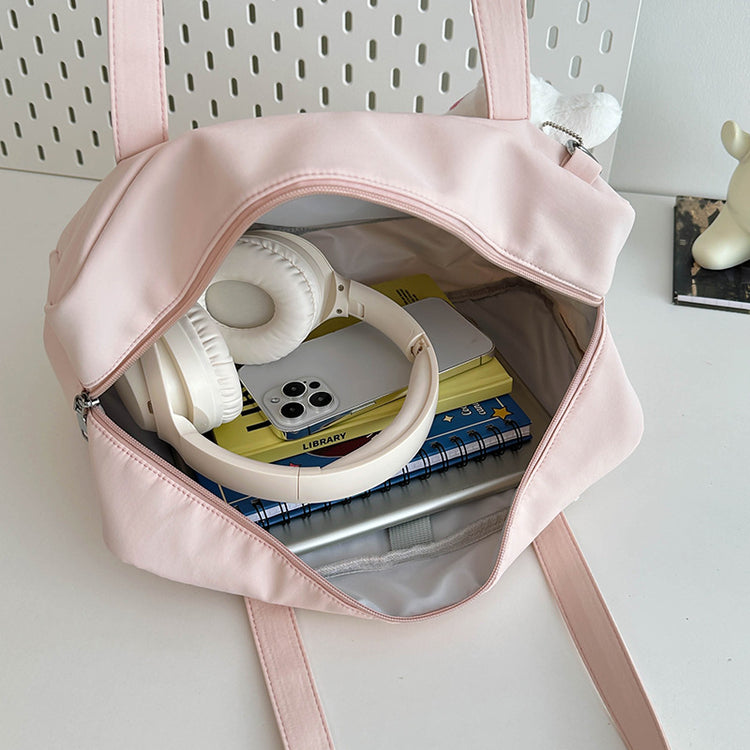 致青春|可愛痛包日系少女通勤百搭手提包大容量單肩包學院風透明包「654-23」24.10-2