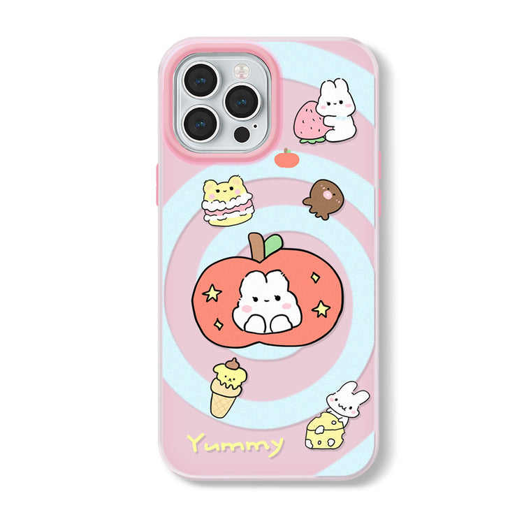 手機殼|iPhone16promax手機殼14膚感果凍蘋果15pro適用12手繩13卡通「WL0307」24.09-2