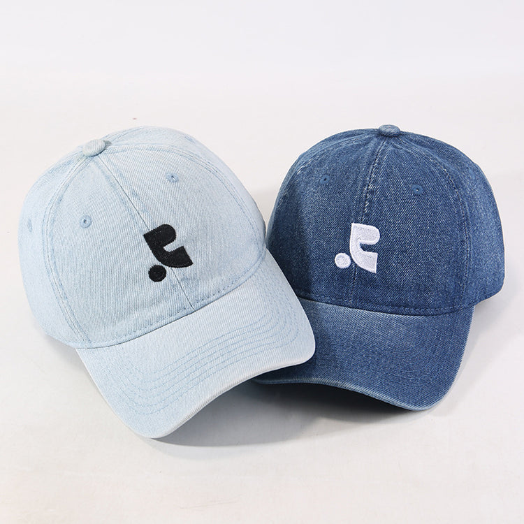 流行帽子|2025新款牛仔棒球帽子女戶外顯臉小水洗鴨舌帽男情侶百搭遮陽帽潮「C5104A」25.10-1