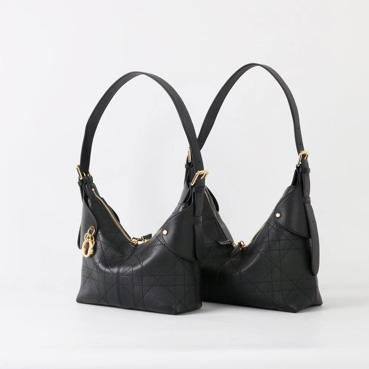 質感真皮|2025新褶皺羊皮藤格紋手提包時尚休閒優雅單肩腋下通勤高級感包「X3820D3819」25.10-1