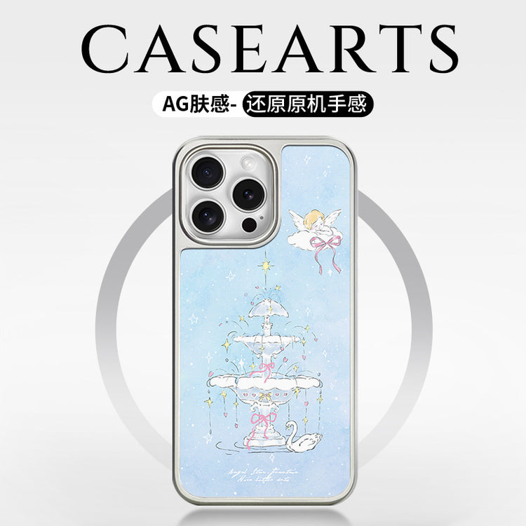手機殼|蘋果16Promax手機殼磁吸AG磨砂碳纖紋13適用iPhone14小米15「LR1387」25.05-2