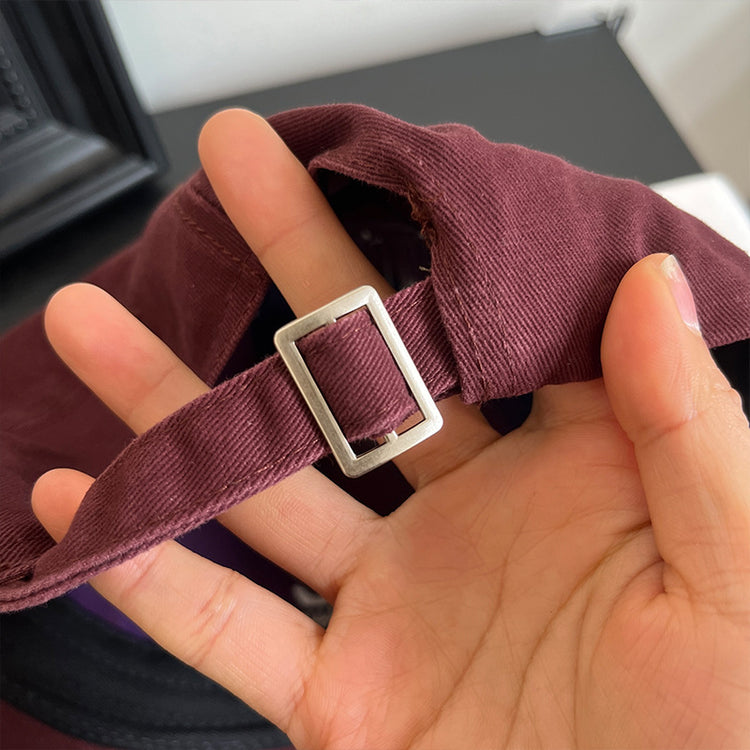 流行帽子|字母破洞棒球帽子女春夏新款復古百搭遮陽帽顯臉小軟頂鴨舌帽子男「C4884」24.12-5