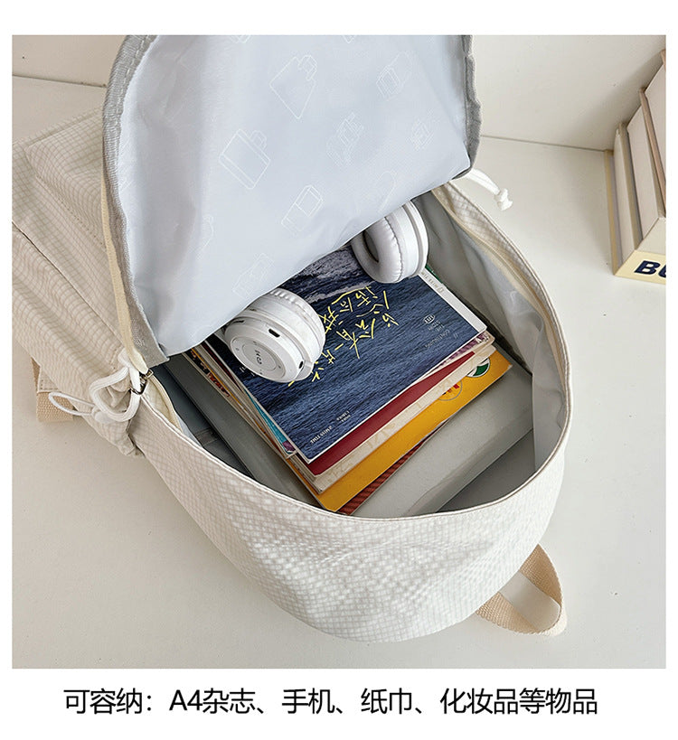 致青春 | ins可愛小狗雙肩包女休閒旅行大容量背包校園簡約大學生書包批發「873-126」24.12-2