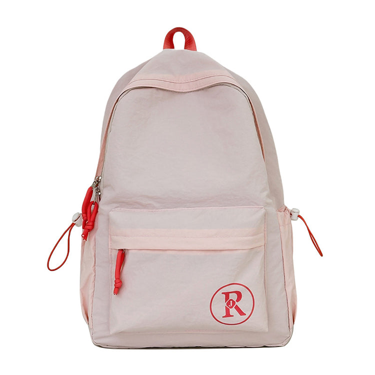 致青春|小清新休閒書包女大學生ins大容量簡約背包國中高中生百搭雙肩包「1018-125」25.09-2