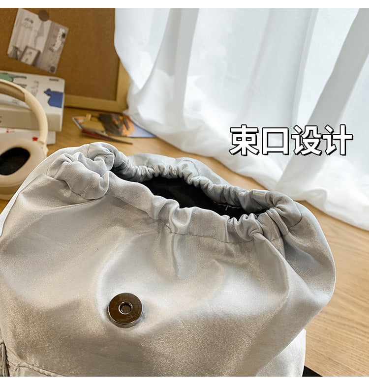 致青春|簡約小眾雙肩包質感翻蓋休閒學院風書包大容量時尚時尚女士包包「2108-121」24.12-2