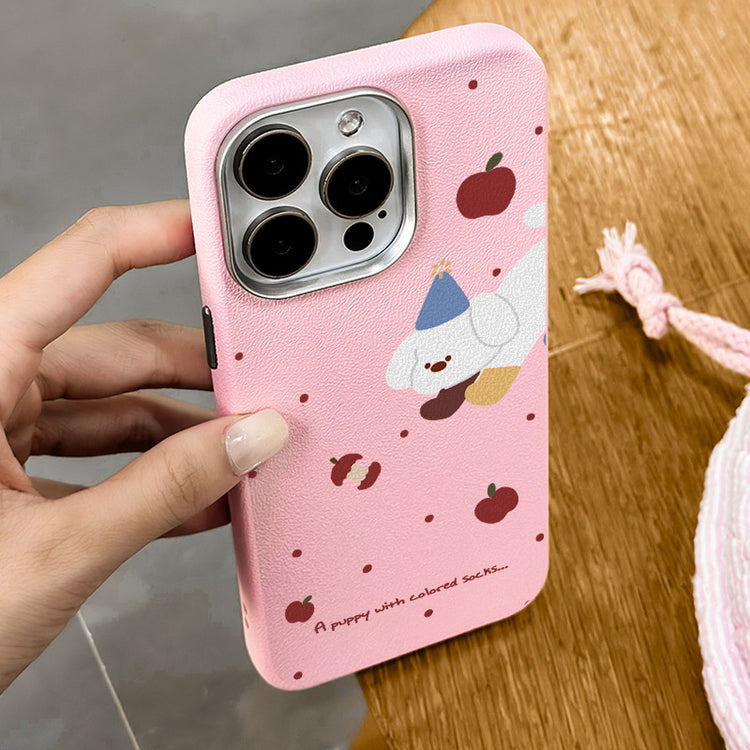 手機殼|iPhone16Promax適用15新款14蘋果13手機殼12銀框皮紋殼11批發「LR1199」25.04-3