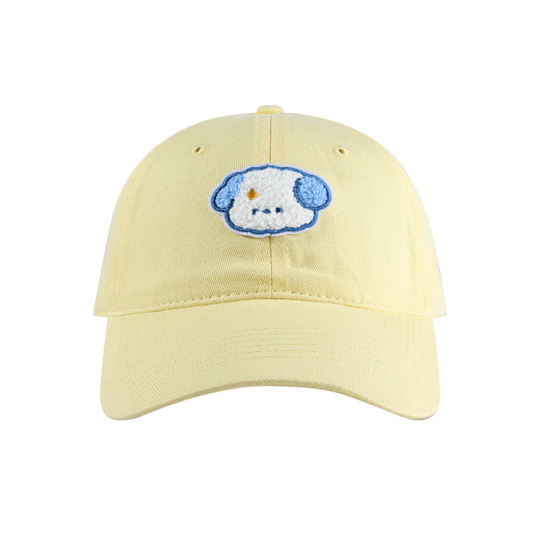 流行帽子|帽子防曬帽夏季女2024新款寬檐遮臉百搭棒球帽子小狗情侶鴨舌帽男「C4054」24.06-2