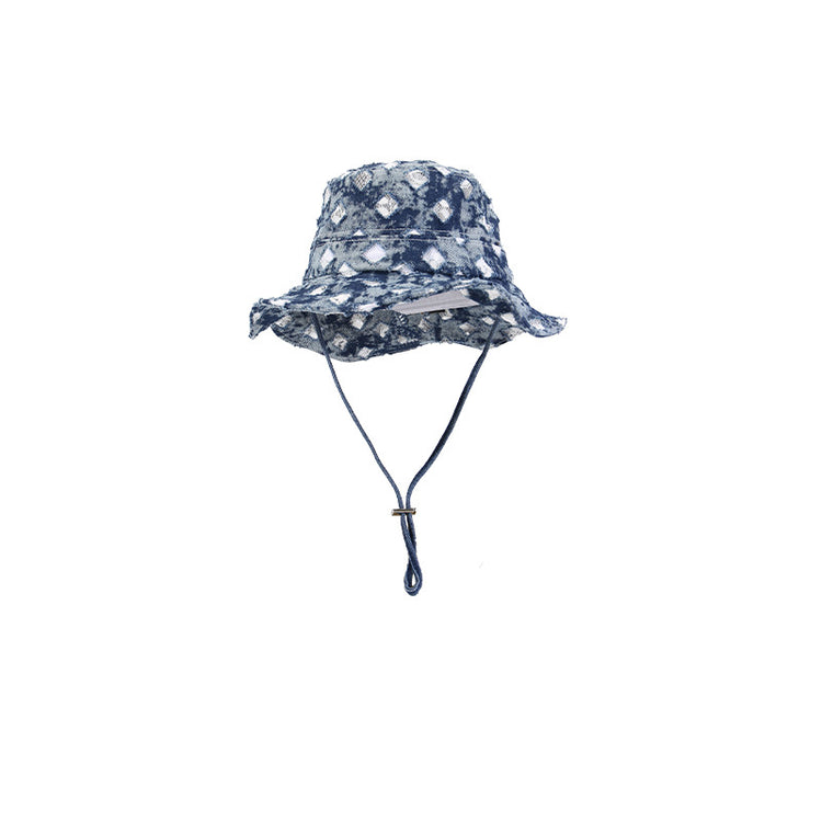 流行帽子|個性水洗破洞牛仔漁夫帽女夏季防曬遮陽帽韓版復古百搭戶外登山帽「C4967」25.03-2