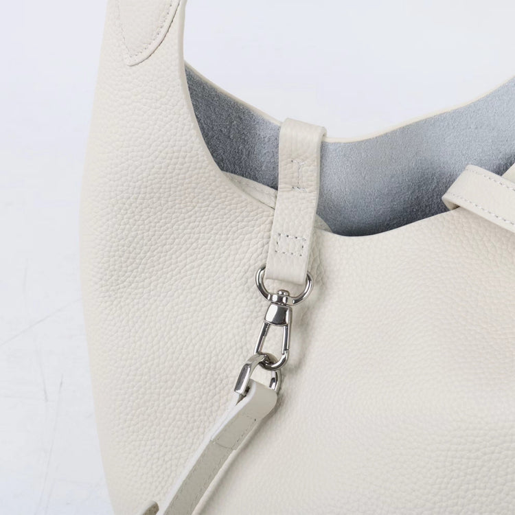 質感真皮|新款頭層牛皮水桶包菜籃手提女真皮高級感托特包荔枝紋包包「9017」25.03-2