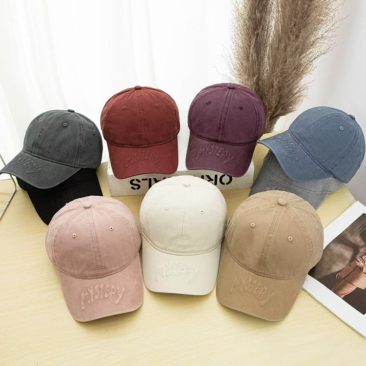 流行帽子|早春新款棒球帽子女純棉軟頂寬檐顯臉小遮陽帽學生穿搭鴨舌帽子男「C4883」24.12-5