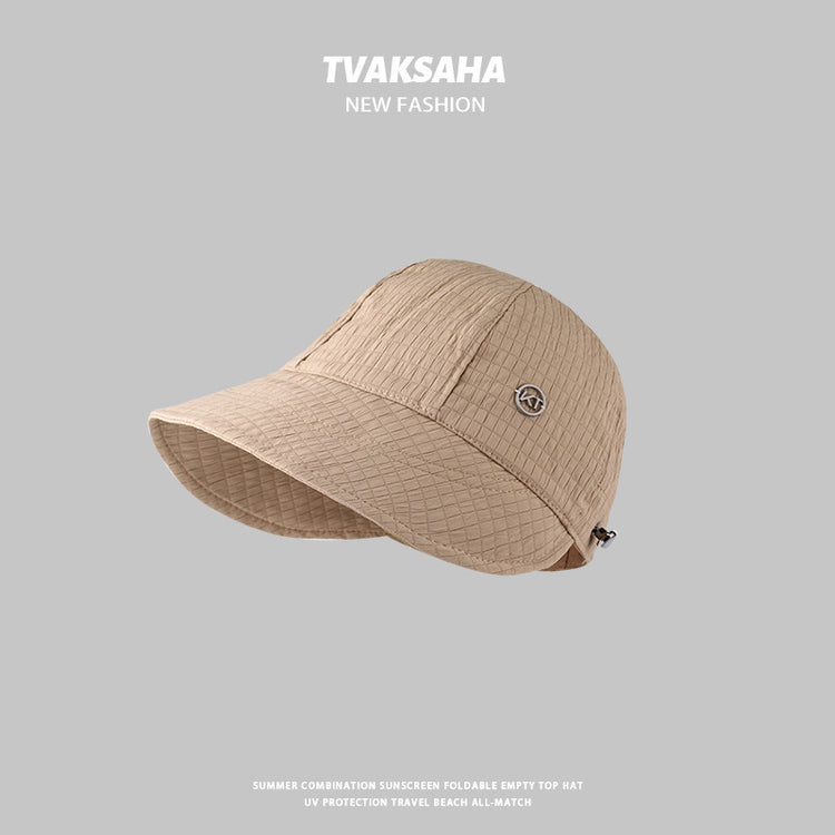 流行帽子|帽子女夏季防曬漁夫帽學生戶外防紫外線顯臉小趙露思同款休閒遮陽「C3934」24.08-4