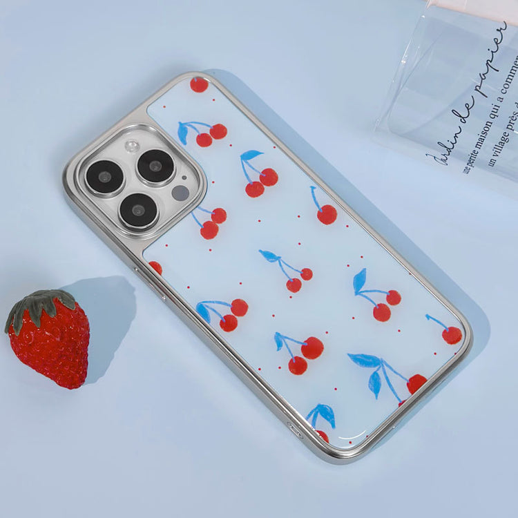 手機殼|iPhone14手機殼15Pro蘋果16適用華為mate60電鍍銀邊滴膠ins風「LR1662」25.04-5