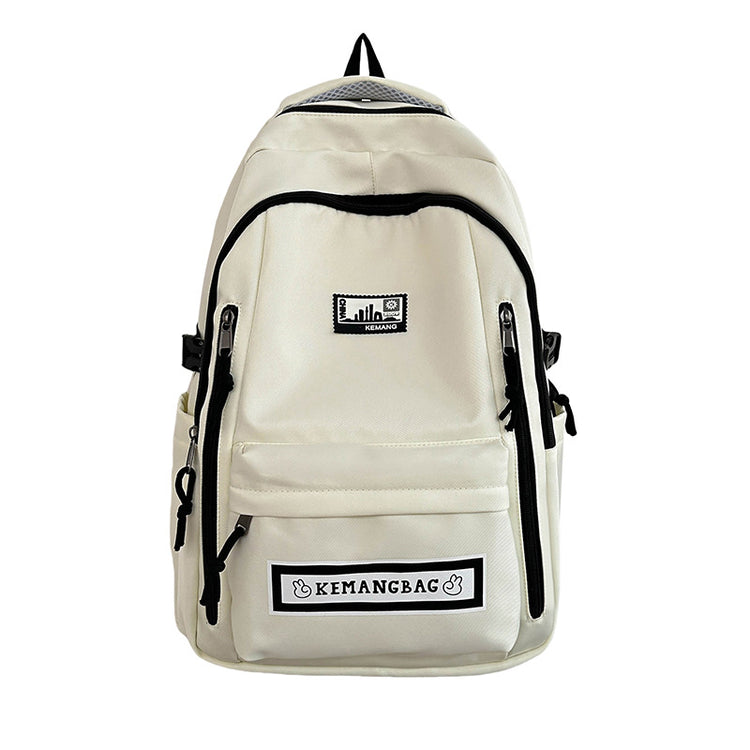 致青春|書包男大學生純色輕便大容量雙肩包多層國高中學生雙肩背包女 「9028-134」25.09-4