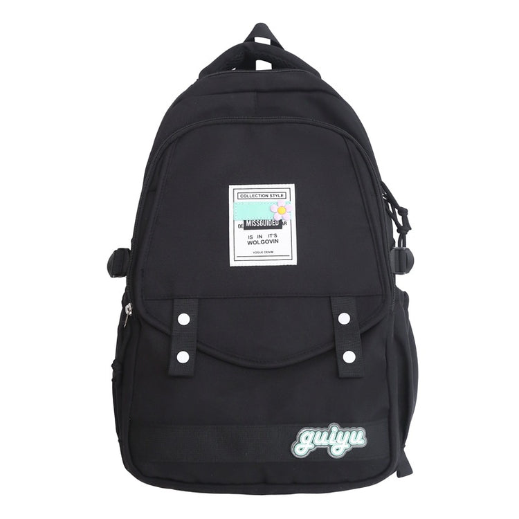 致青春|大容量書包國中女生高中生日系學院風ins雙肩包秋冬可愛背包「8513-380」24.03-1