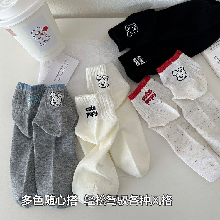 女襪|灰色襪子女春夏季薄款鏤空網眼透氣短襪創意後跟AB款棉質諸暨襪子「HS5016」25.03-4