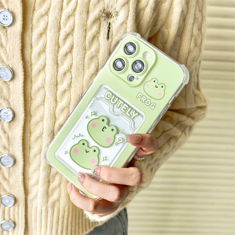 手機殼|適用蘋果15卡包透明手機殼iPhone14Pro卡通xs代發13彩繪tpu「WM0537」24.07