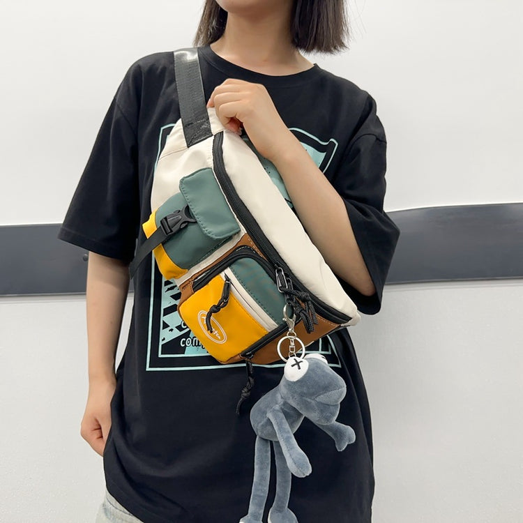 致青春|腰包休閒運動男生外出斜跨胸包新款潮牌輕便女生斜跨胸包「188-188」24.07-1