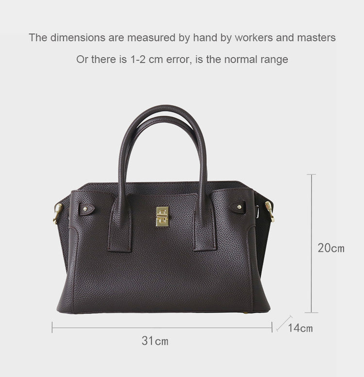 質感真皮|2025新款高級感輕奢頭層牛皮百搭高級感手提包斜背包「OS9095」25.09-5