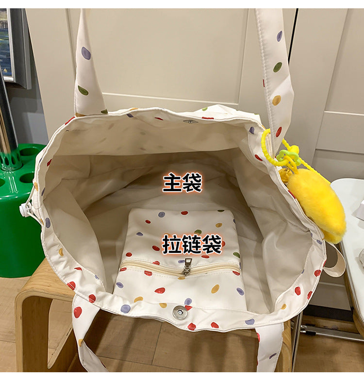 致青春|臘腸狗包包女2024新款學院風簡約單肩包休閒大容量高顏值托特包「231-121」24.12-1