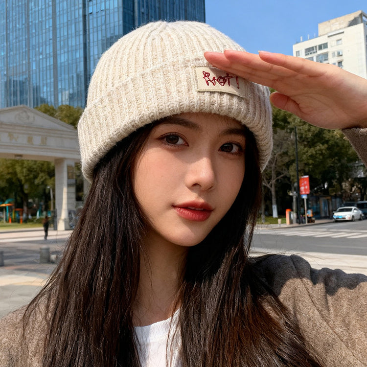 流行帽子|帽子女2025秋冬新款大頭圍顯臉小針織帽加厚防寒冷帽保暖毛線帽男「C5768」25.11-2