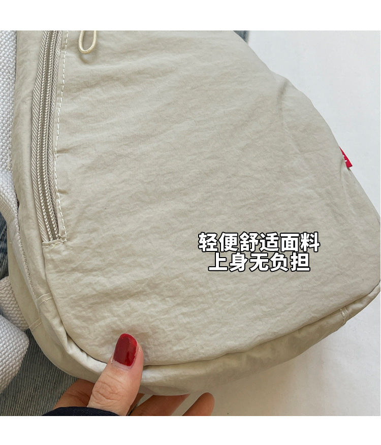 致青春 | 日系胸包女2024夏季新款休閒簡約斜背包時尚洋氣旅行尼龍包女「2421-118」24.08-2