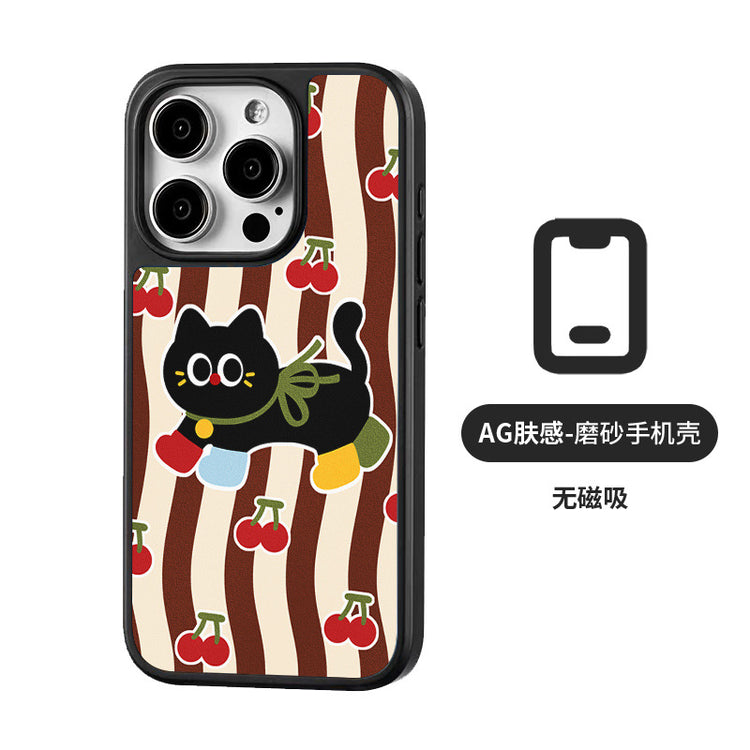 手機殼|iPhone16手機殼蘋果13Promax磁吸AG磨砂殼14適用15Pro卡通12「WYB0989」25.05-1