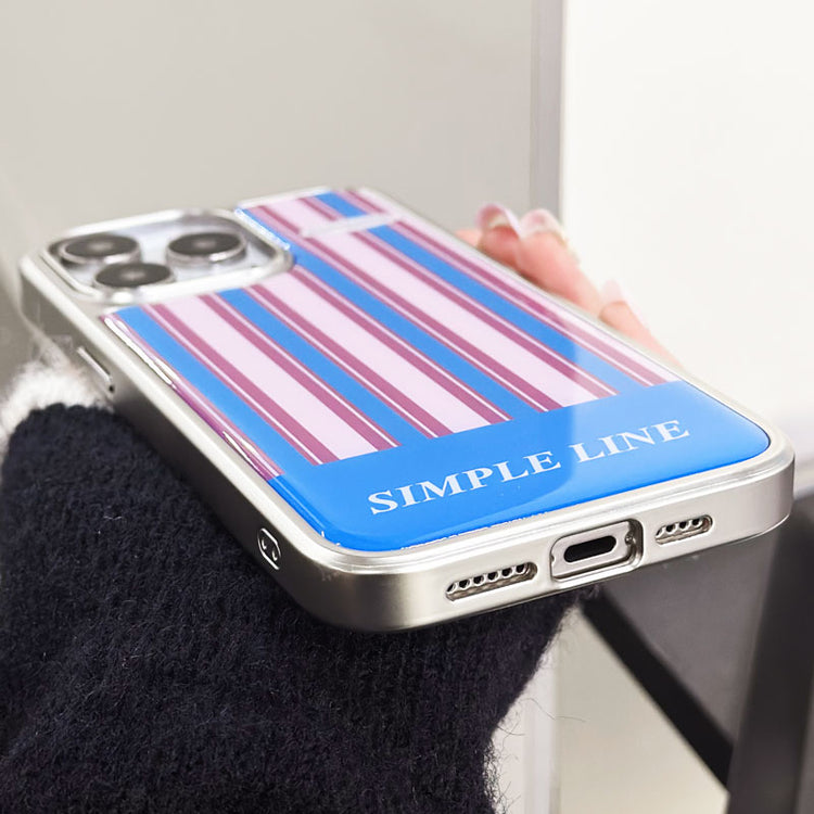 手機殼|蘋果15ProMax手機殼14plus電鍍銀邊滴膠適用iPhone16Pro高級「LR1585」25.04-4