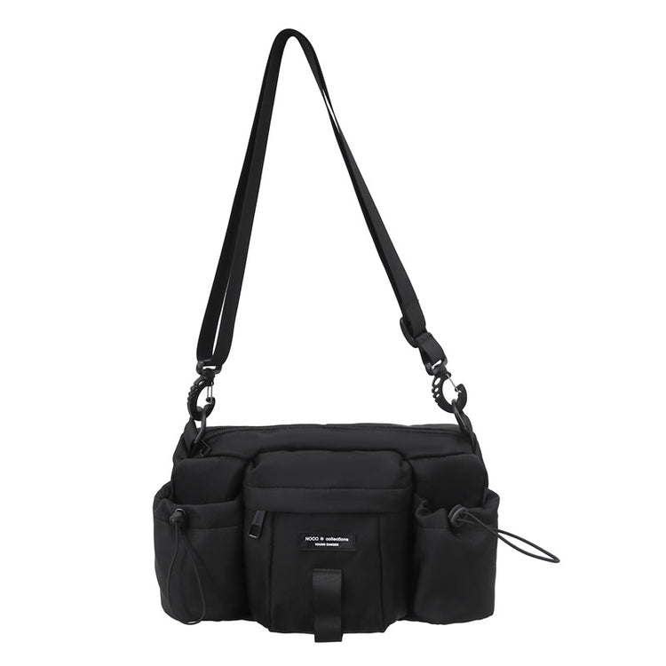 致青春|運動工裝多口袋尼龍包潮流時尚百搭單肩包休閒旅遊出差通勤斜挎包「7009-126」24.05-2