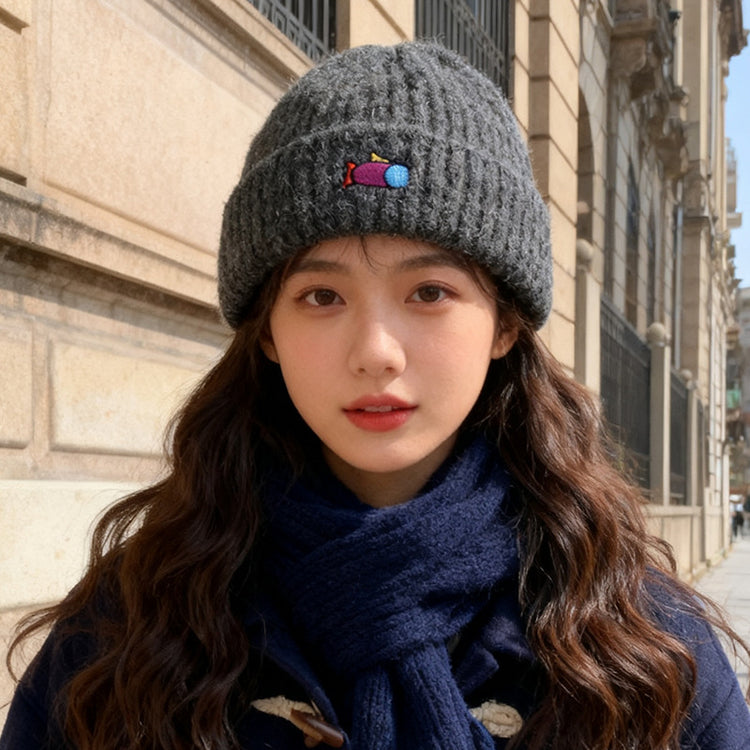 流行帽子|帽子女可愛卡通保暖針織帽情侶百搭甜美毛線帽戶外防寒套頭冷帽男「C5697」25.10-2