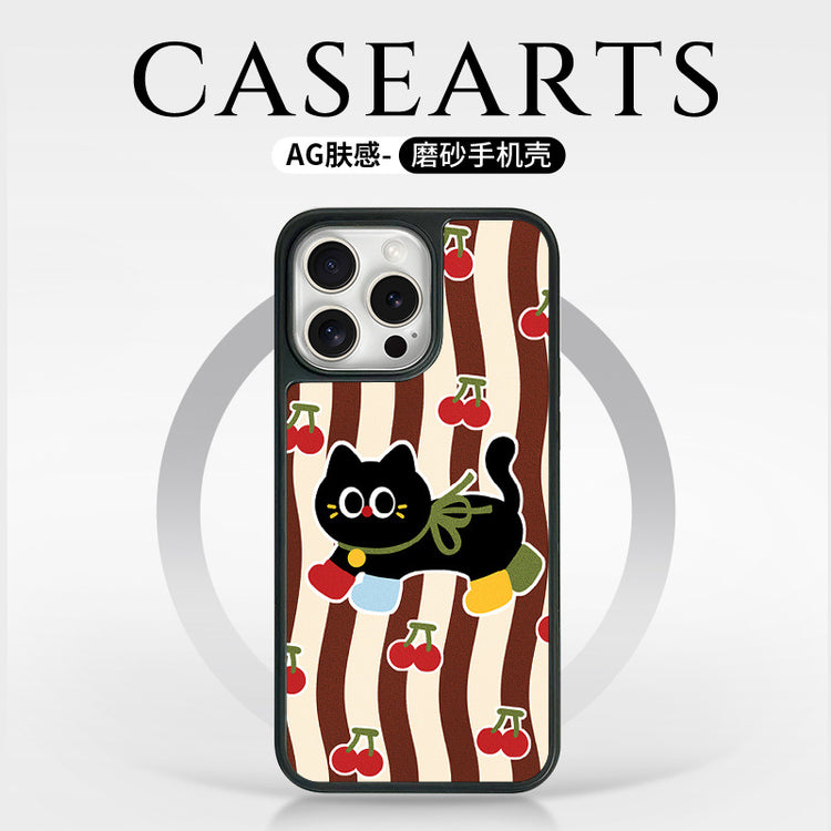 手機殼|iPhone16手機殼蘋果13Promax磁吸AG磨砂殼14適用15Pro卡通12「WYB0989」25.05-1