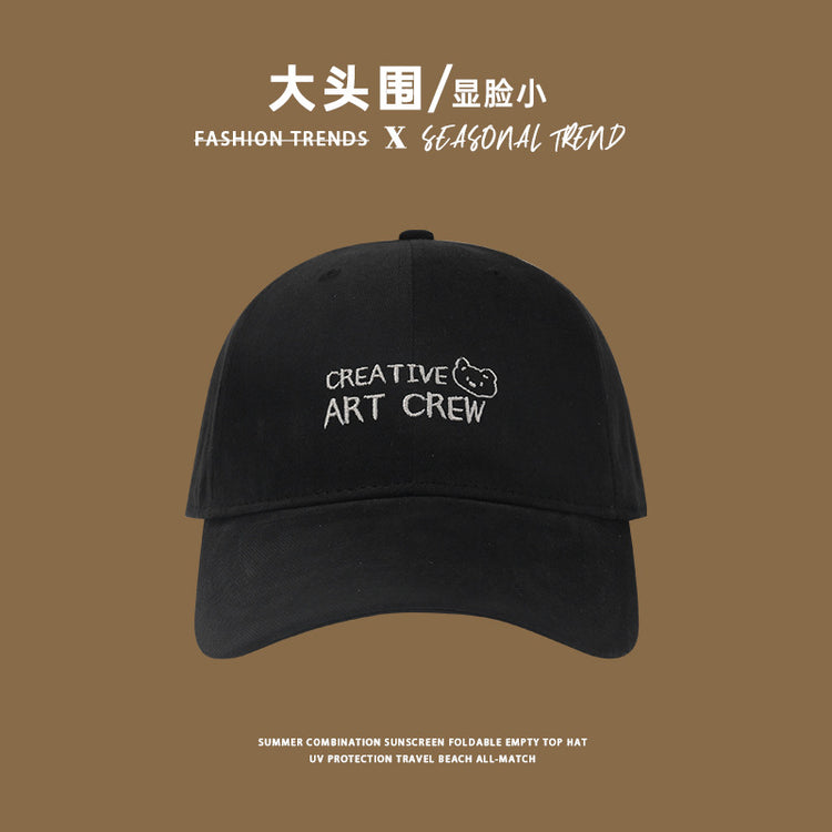 流行帽子|韓系早春大頭圍棒球帽女2025新款加大加深顯臉小遮陽帽運動鴨舌帽「C4897」25.01-1