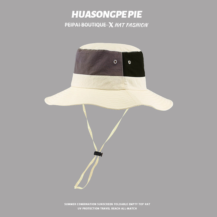 流行帽子|戶外登山漁夫帽女夏季高級感顯臉小防曬帽休閒百搭登山釣魚帽子男「C3641」24.01-4