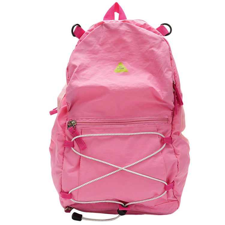 致青春|旅遊輕便小背包女2024新款戶外登山包超輕防細雨尼龍休閒小書包男「8019-128」24.10-1