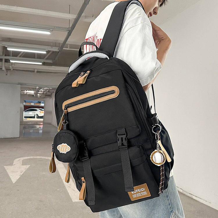 致青春|書包男大學生日系休閒旅行雙肩包輕便百搭大容量初高中生電腦背包「9050-138」25.09-4