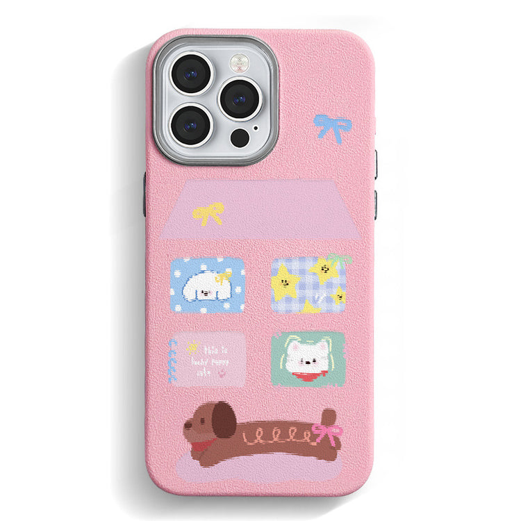 手機殼|iPhone16適用15保護套14Promax蘋果13銀框皮紋手機殼12批發11「WMWM3295」25.04-3